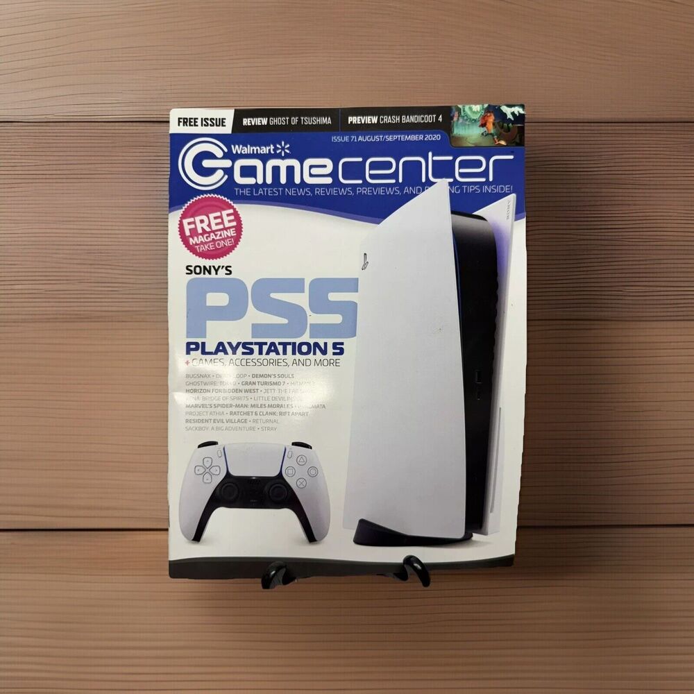 Walmart Game Center Issue 71 Aug Sept 2020 PS5 PlayStation 5 Preview Magazine